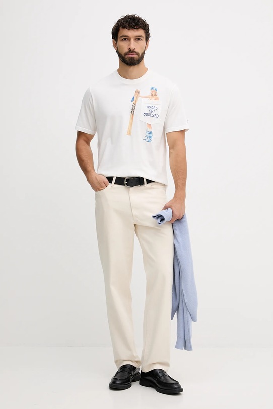 Бавовняна футболка MC2 Saint Barth CONR0002 бежевий AA00