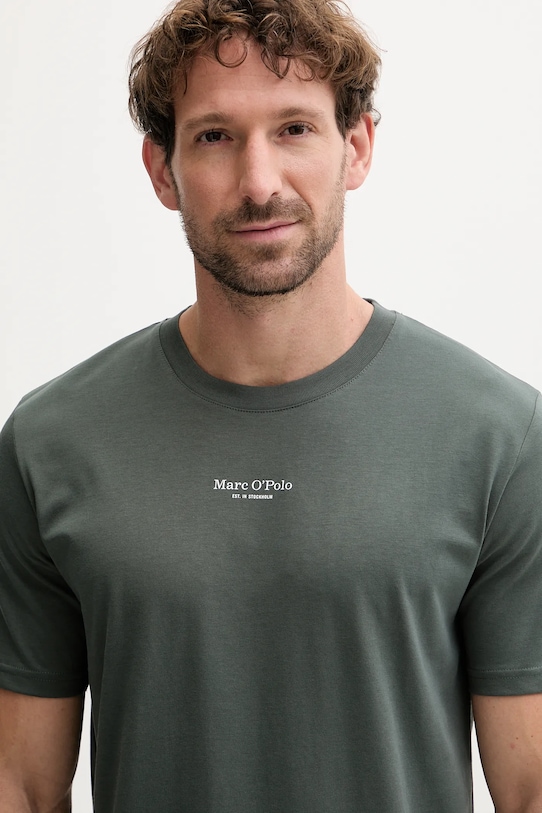 Odzież Marc O'Polo t-shirt bawełniany B21201251382 zielony