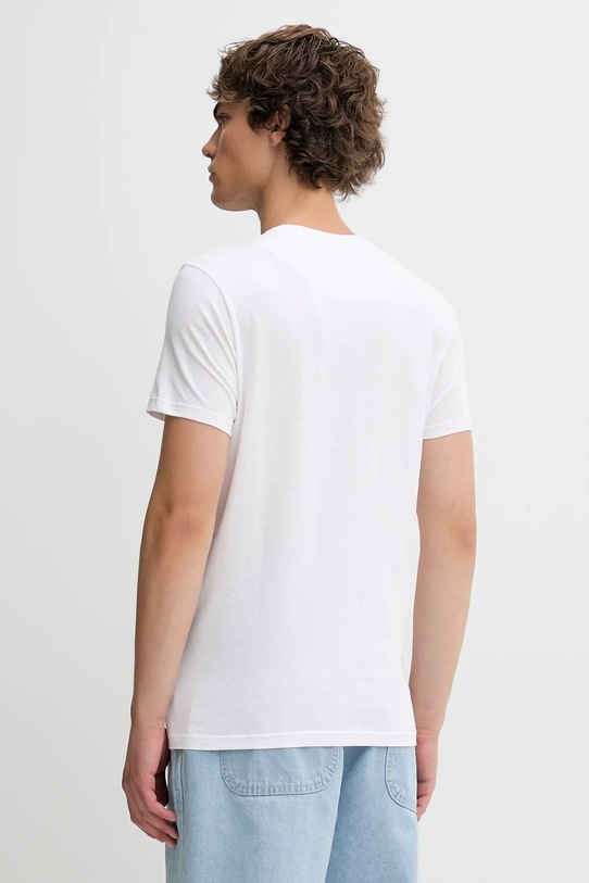 Odzież Von Dutch t-shirt bawełniany VD.1.TRC.AARON biały