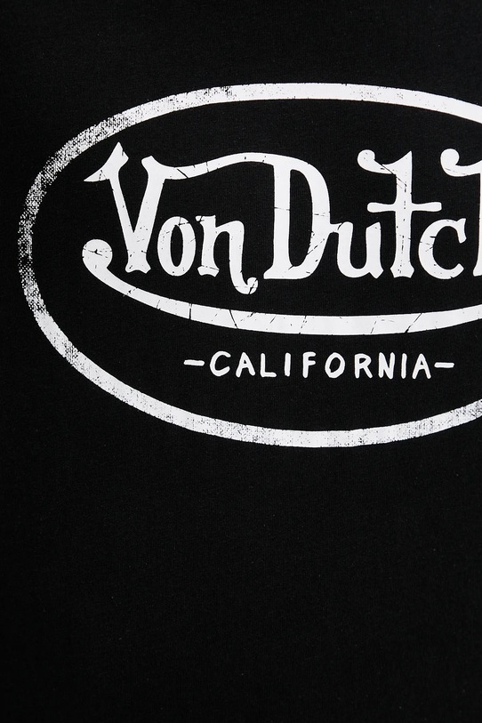 Von Dutch t-shirt bawełniany VD.1.TRC.AARON czarny