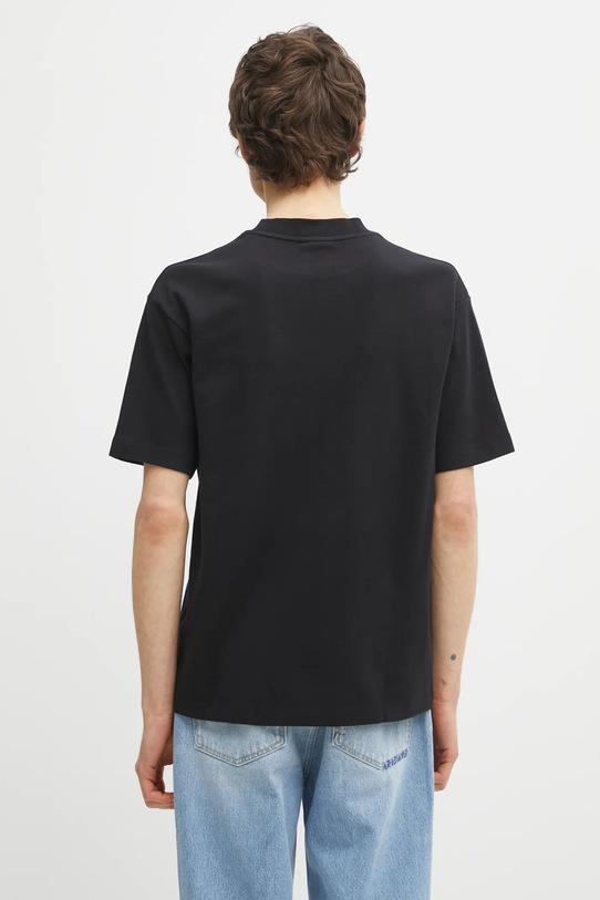 Odzież Drôle de Monsieur t-shirt bawełniany Le T-Shirt Slogan Classique PERM.TS202.CO002 czarny