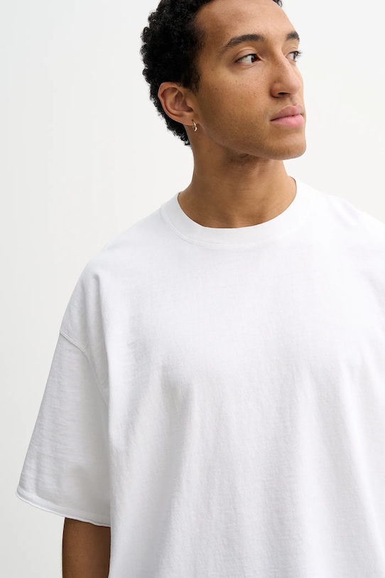 American Vintage t-shirt bawełniany biały MAFO02B