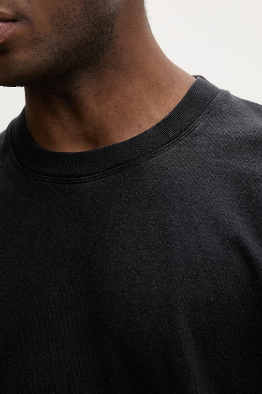 American Vintage t-shirt bawełniany MAFO02B czarny