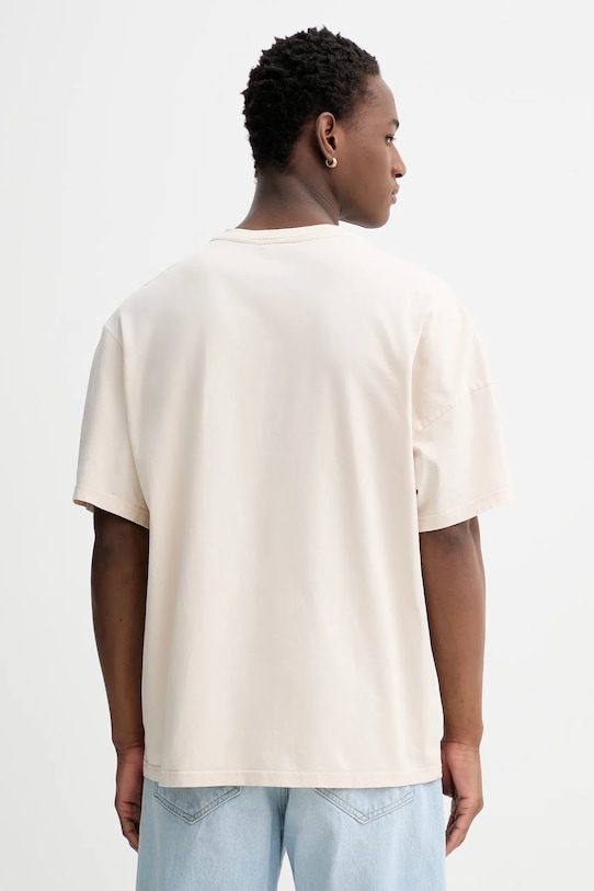 Odzież American Vintage t-shirt bawełniany MFIZ02A beżowy