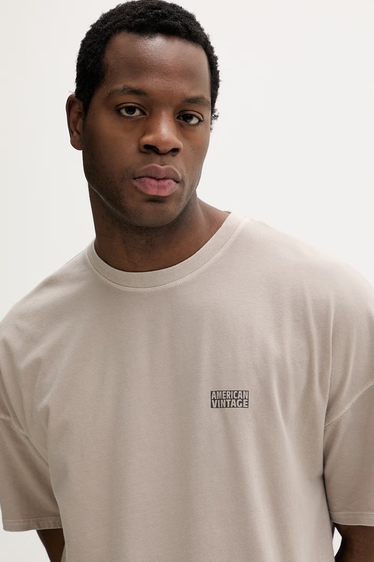 Kratka majica American Vintage bež MPYM02A