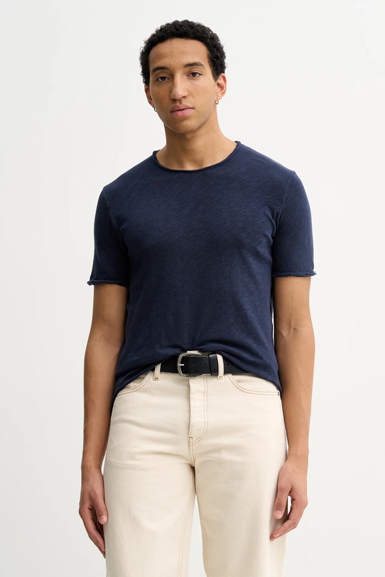 American Vintage t-shirt bawełniany bawełna granatowy MSON25TG