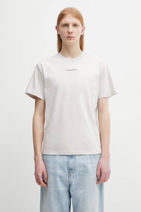 HELIOT EMIL тениска basic мъжка от памук сив SS26.M.09.139.LGY06.CO