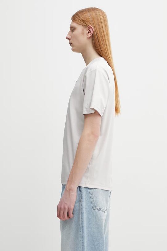 HELIOT EMIL t-shirt basic bawełniany męski SS26.M.09.139.LGY06.CO szary AA00