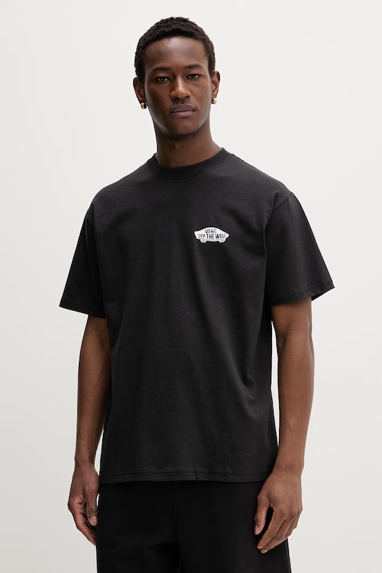Odzież Vans t-shirt męski bawełniany VN000SYDY281 czarny