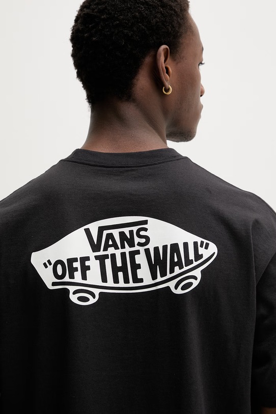Vans t-shirt męski bawełniany VN000SYDY281 czarny