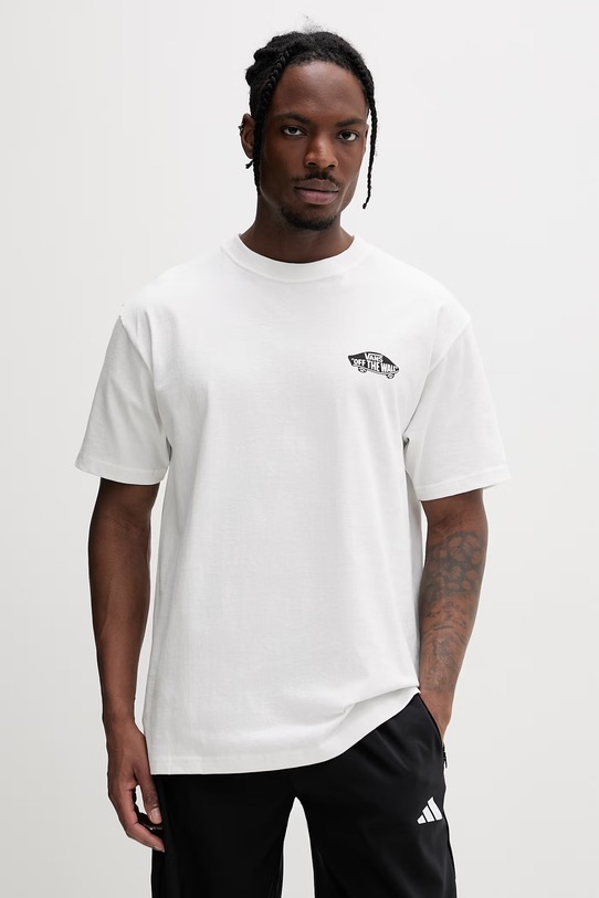 Odzież Vans t-shirt damski bawełniany VN000SYDYB21 biały