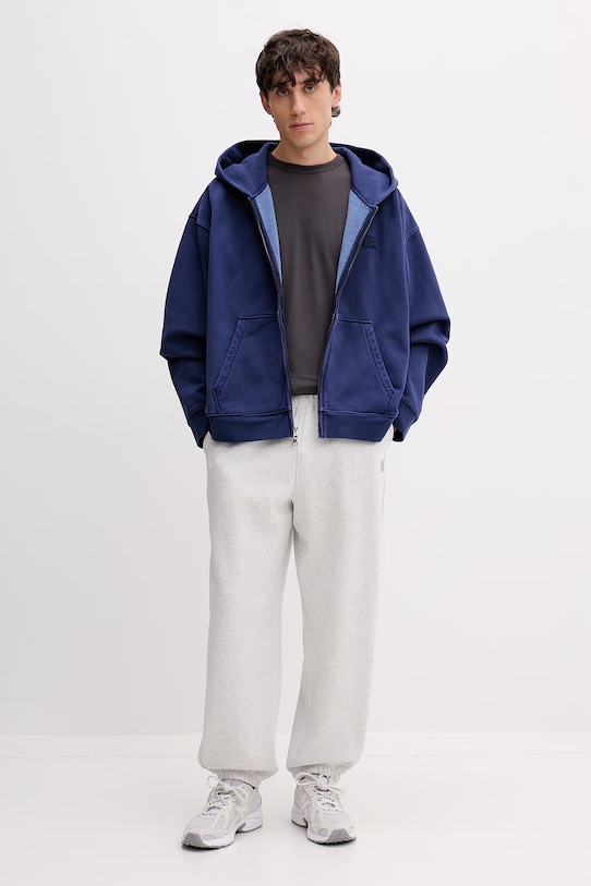 Vans t-shirt basic męski bawełniany Premium LX Shrunken VN000TPBEMV1 szary AA00