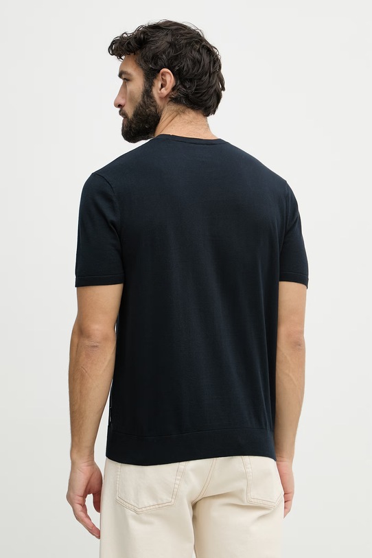 Odzież Armani Exchange t-shirt męski bawełniany 8NZM5C.ZM3JZ.NOS granatowy