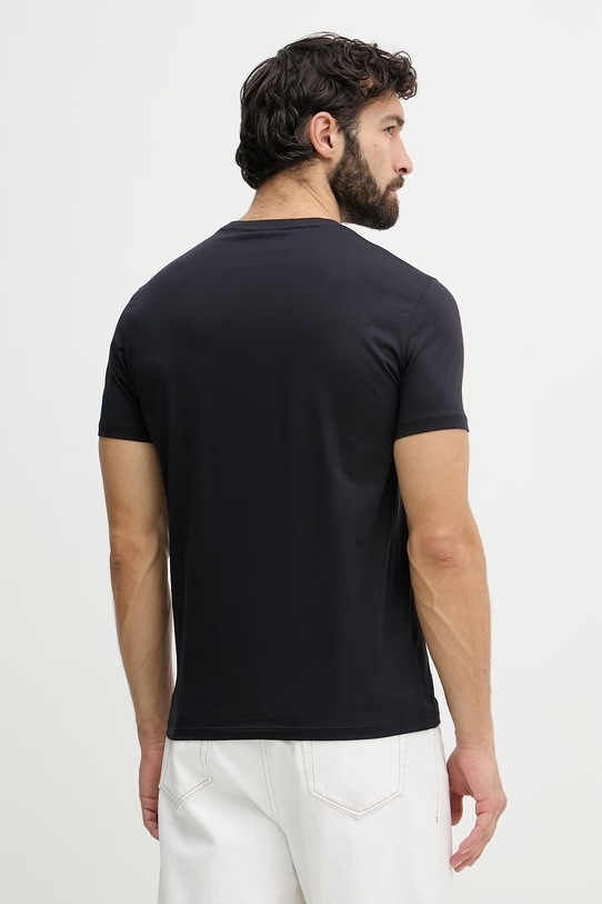 Odzież Armani Exchange t-shirt męski bawełniany XM002683.AF10356.NOS granatowy