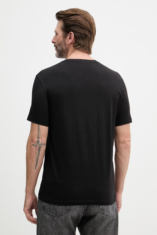 Odzież Armani Exchange t-shirt męski bawełniany XM002683.AF10356.NOS czarny