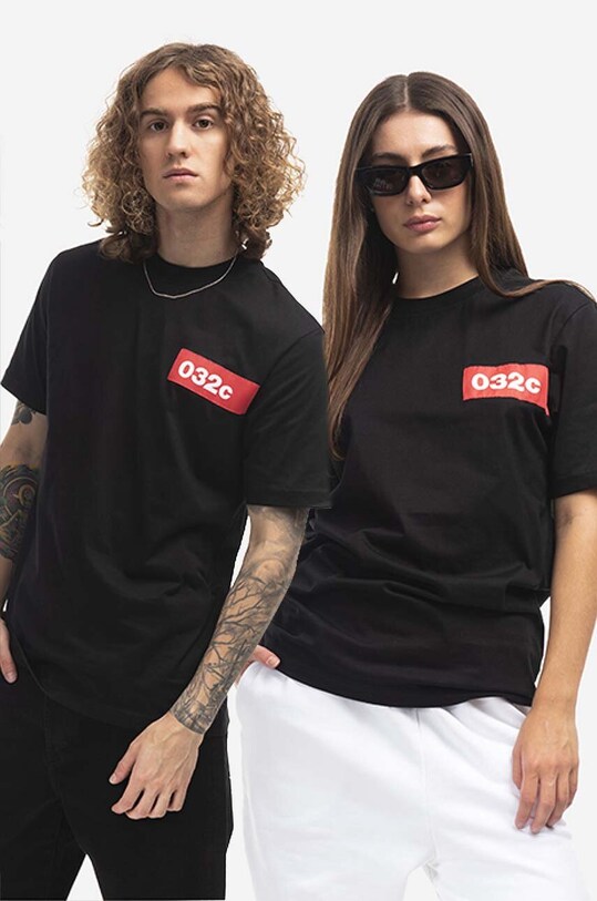 032C cotton T-shirt Taped Tee