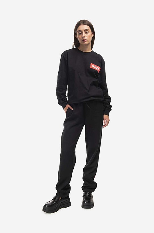 032C longsleeve bawełniany Taped FW22.C.1040 czarny AA00