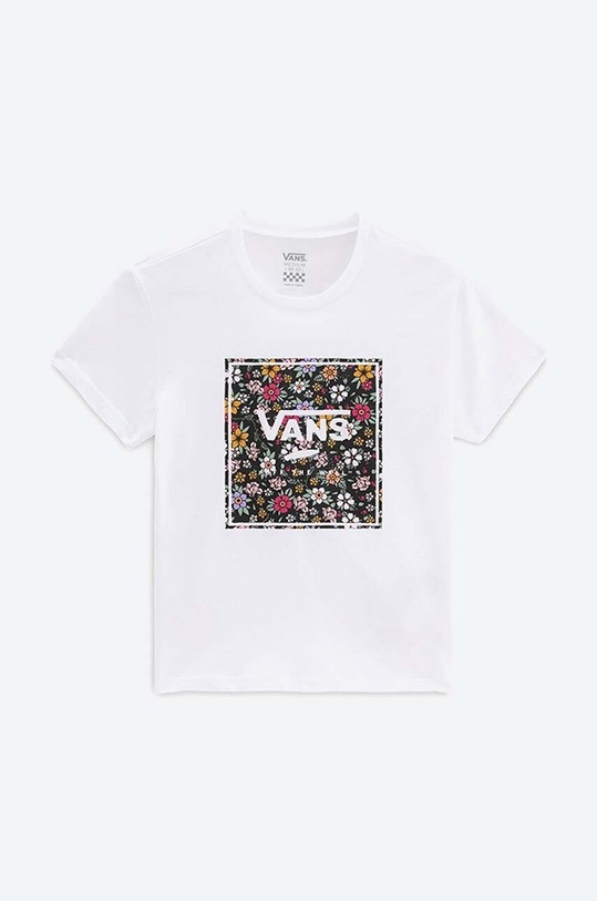 Detské bavlnené tričko Vans Print Box Floral regular biela VN0A5I9MWHT