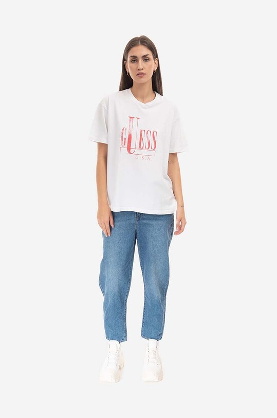Хлопковая футболка Guess M2BI08.KBB50
