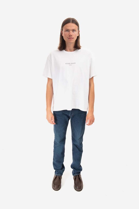 Odzież Guess U.S.A. t-shirt bawełniany M2BI01.KBB50 biały