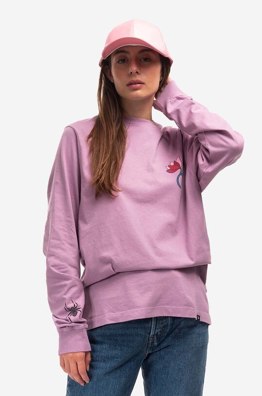 by Parra cotton longsleeve top Cloudy Star 48115