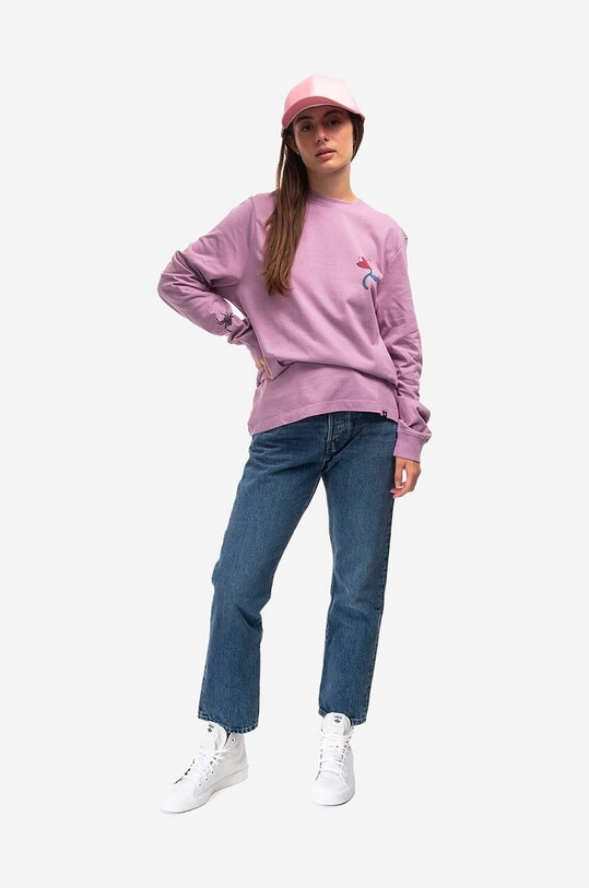 by Parra cotton longsleeve top Cloudy Star 48115