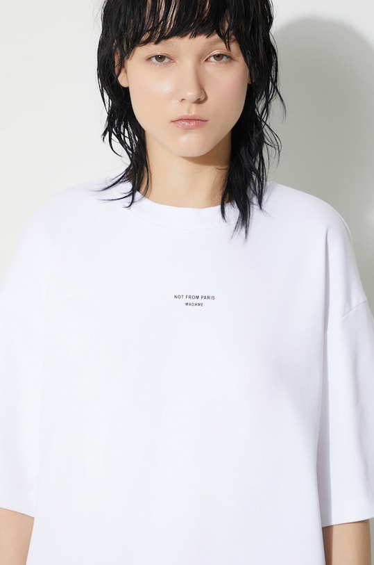 Drôle de Monsieur cotton t-shirt cotton white P01WT.WHITE