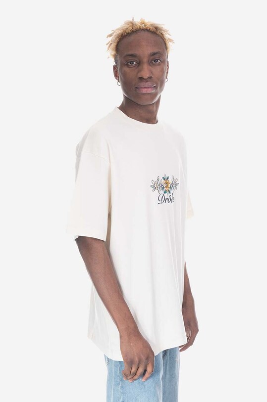Drôle de Monsieur cotton T-shirt TS148 TS148.CREAM