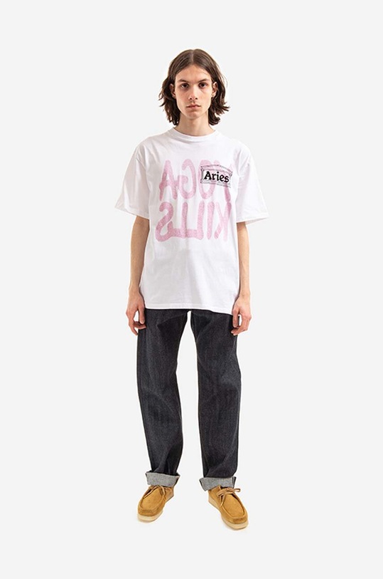 Clothing Aries cotton t-shirt AR60006 white