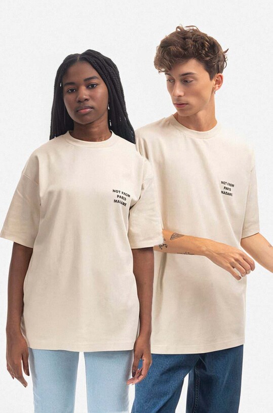 Drôle de Monsieur t-shirt bawełniany Slogan