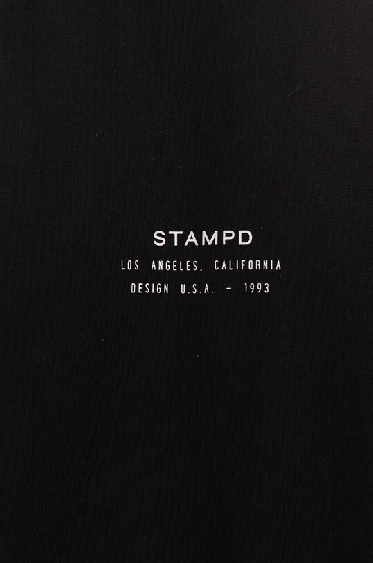 STAMPD t-shirt bawełniany SLA.M3126TE czarny AA00