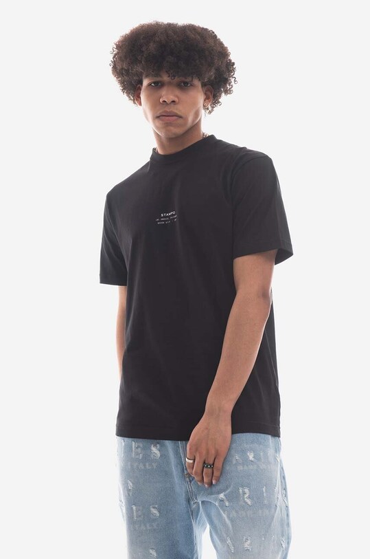 Одежда Хлопковая футболка STAMPD SLA.M3126TE чёрный