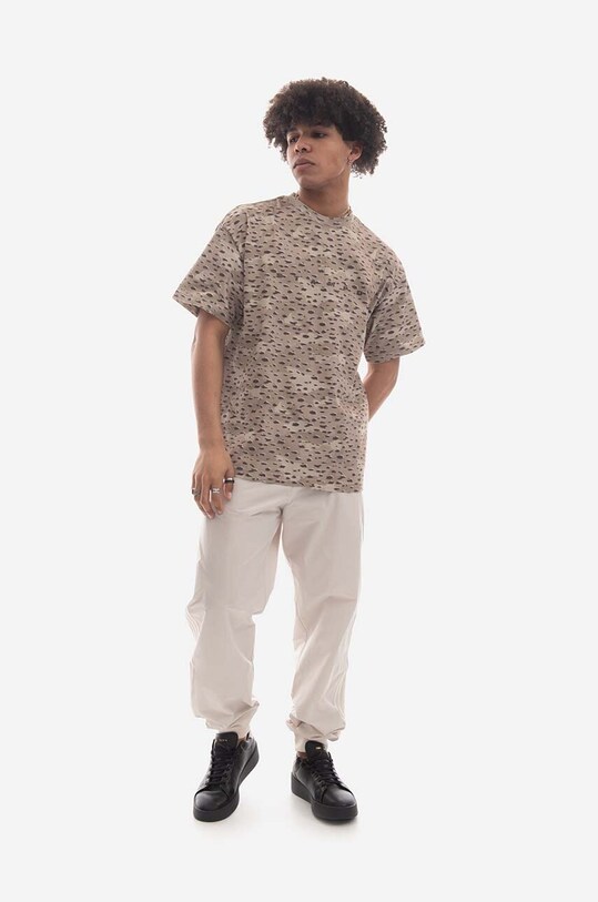 Clothing STAMPD cotton T-shirt Camo Leopard SLA.M3129TE brown