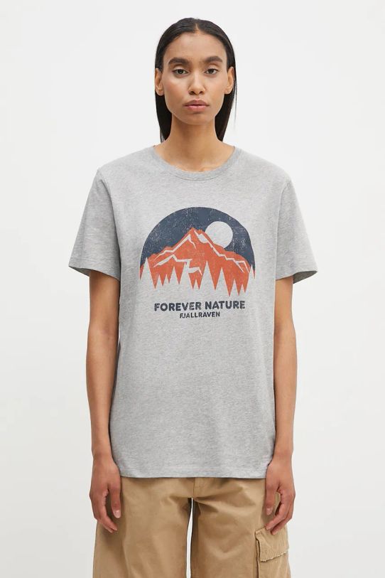 Fjallraven t-shirt in cotone regolare grigio F87053.051