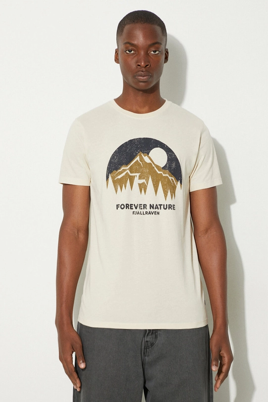 Clothing Fjallraven cotton t-shirt F87053.113 beige