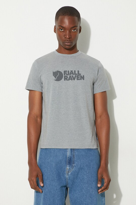 Oblečenie Tričko Fjallraven Logo Tee F87146.020.999 sivá