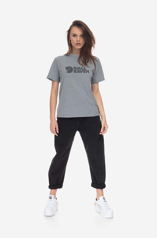 Fjallraven tricou Logo Tee F87146.020.999 gri