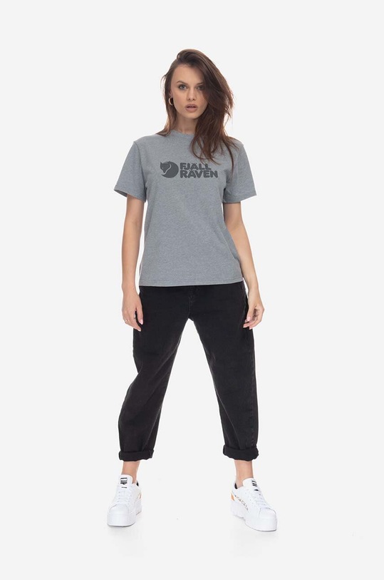 Tričko Fjallraven Logo Tee F87146.020.999 sivá