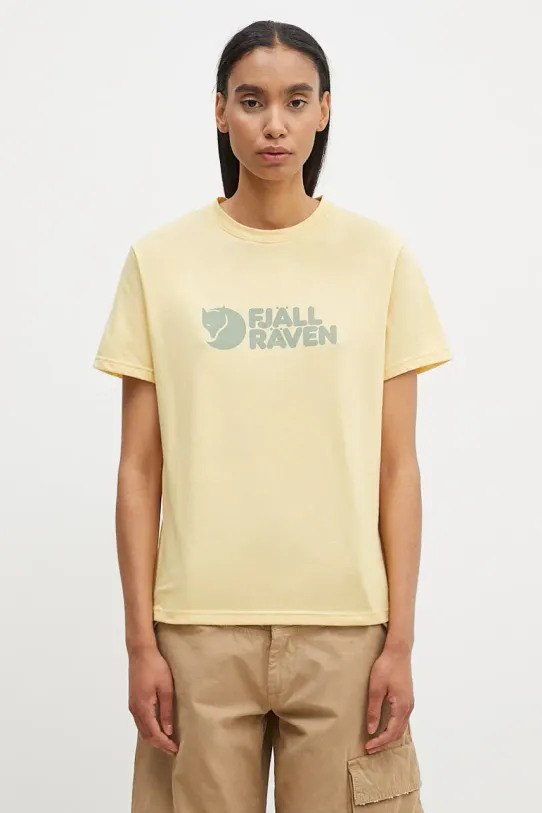 Tričko Fjallraven Fjallraven Logo Tee regular žlutá F87146.133