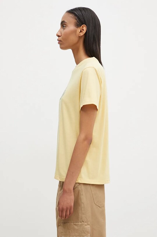 Odzież Fjallraven t-shirt Fjallraven Logo Tee F87146.133 żółty