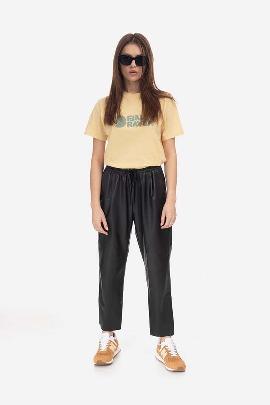 Odjeća Majica kratkih rukava Fjallraven Logo Tee F87146.133 zlatna