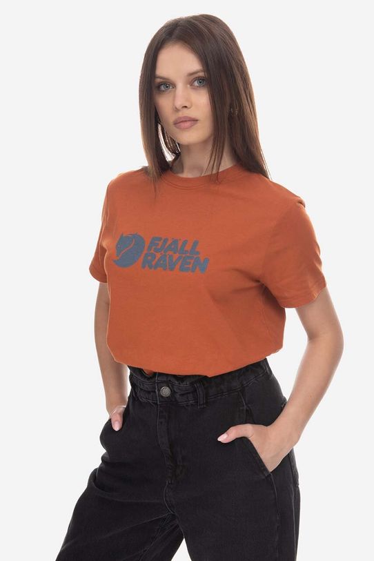 Oblečenie Tričko Fjallraven F87146.243 oranžová