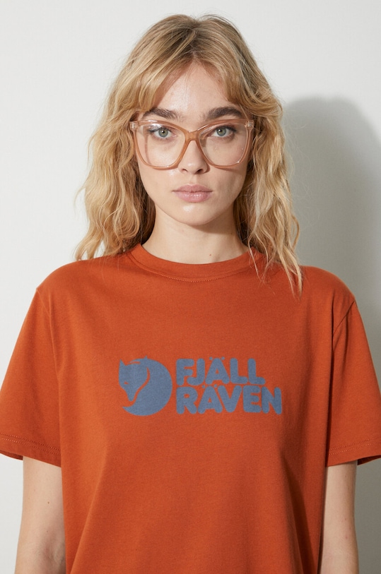 Fjallraven t-shirt Fjällräven Logo Tee F87146.243 pomarańczowy
