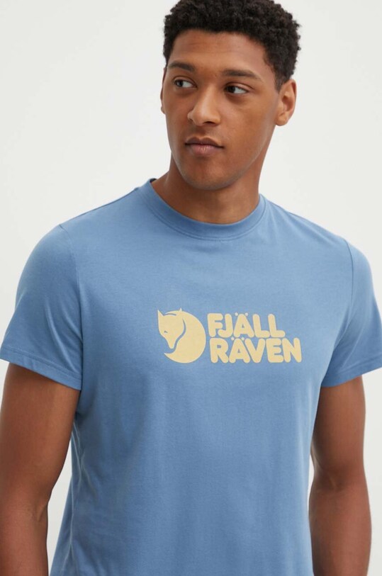 Fjallraven t-shirt Logo Tee regular niebieski F87146.543