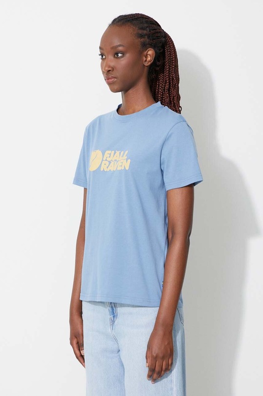 Majica kratkih rukava Fjallraven Logo Tee plava F87146.543