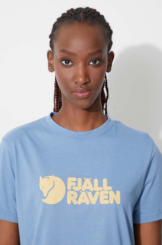 Majica kratkih rukava Fjallraven Logo Tee F87146.543 plava