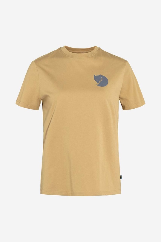 Clothing Fjallraven t-shirt Fox Boxy Logo Tee F87153.196 yellow