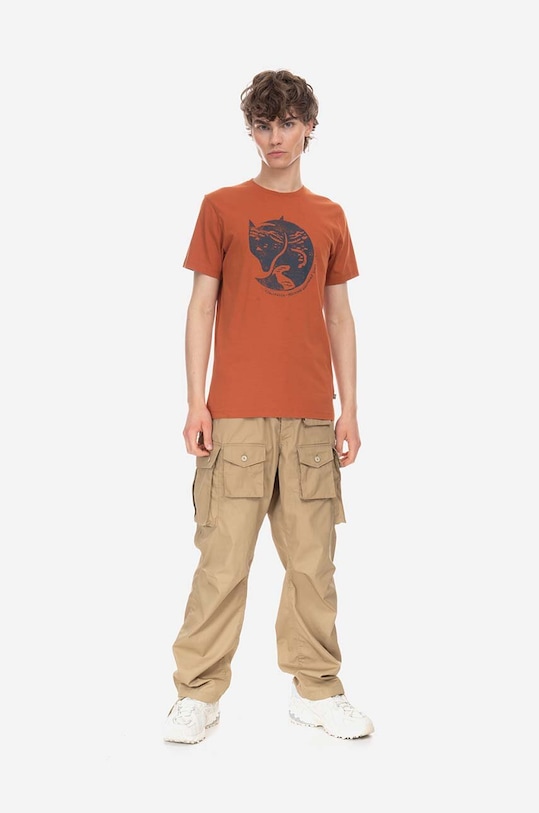 Одежда Хлопковая футболка Fjallraven F87220.243 оранжевый