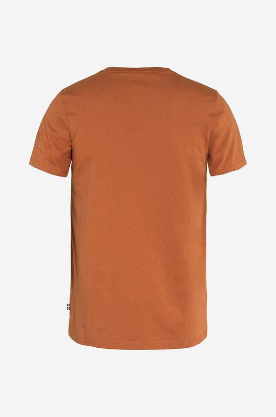 Хлопковая футболка Fjallraven оранжевый F87220.243