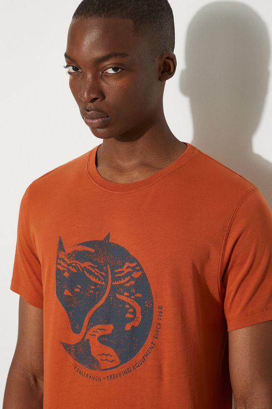 Fjallraven t-shirt in cotone Arctic Fox F87220.243